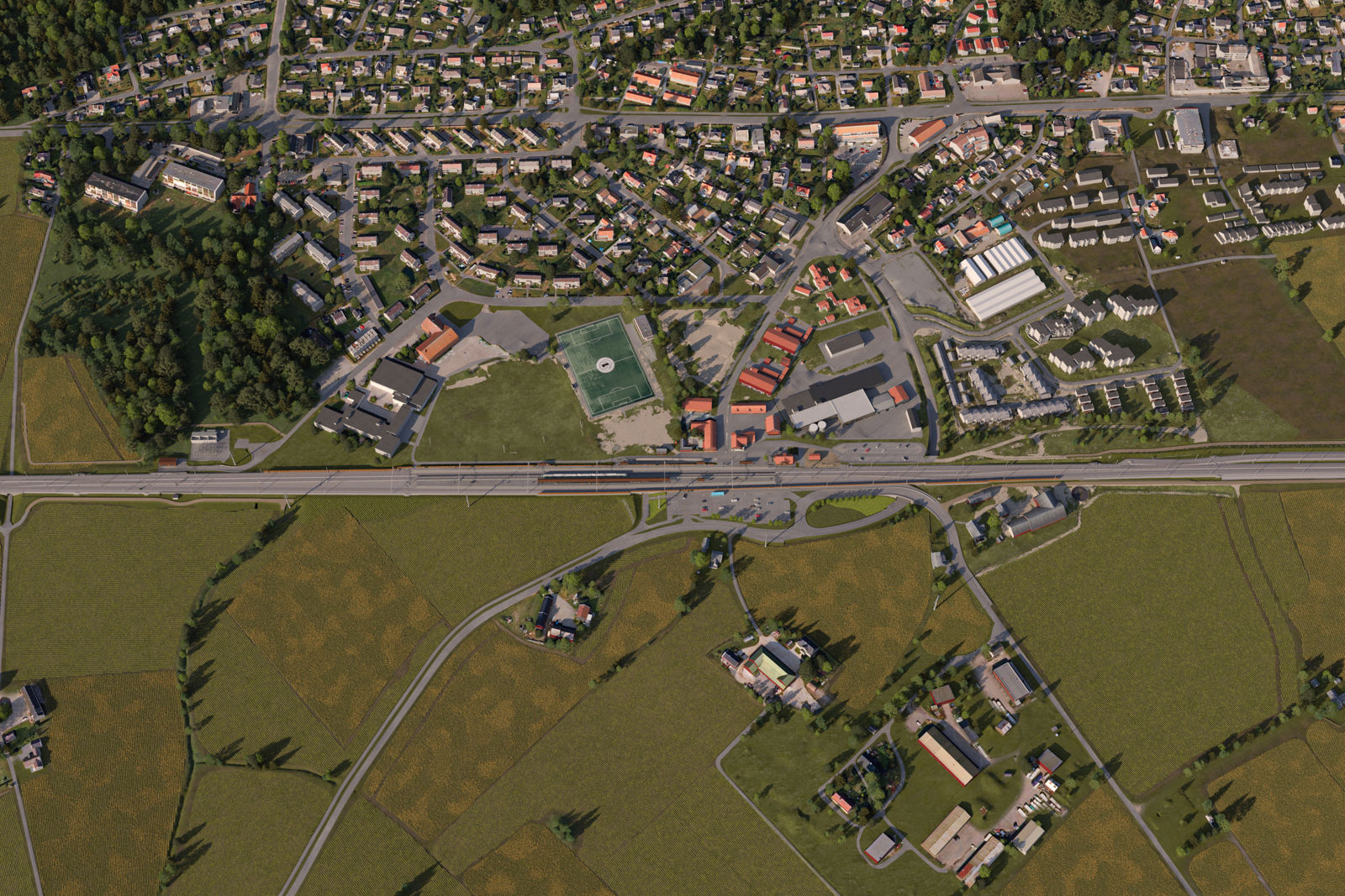 Illustrasjon av hele prosjektets utstrekning.