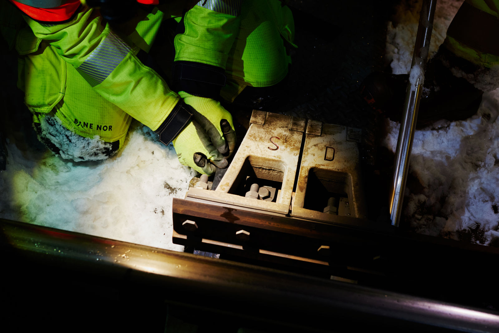 Nærbilde av drivmaskin