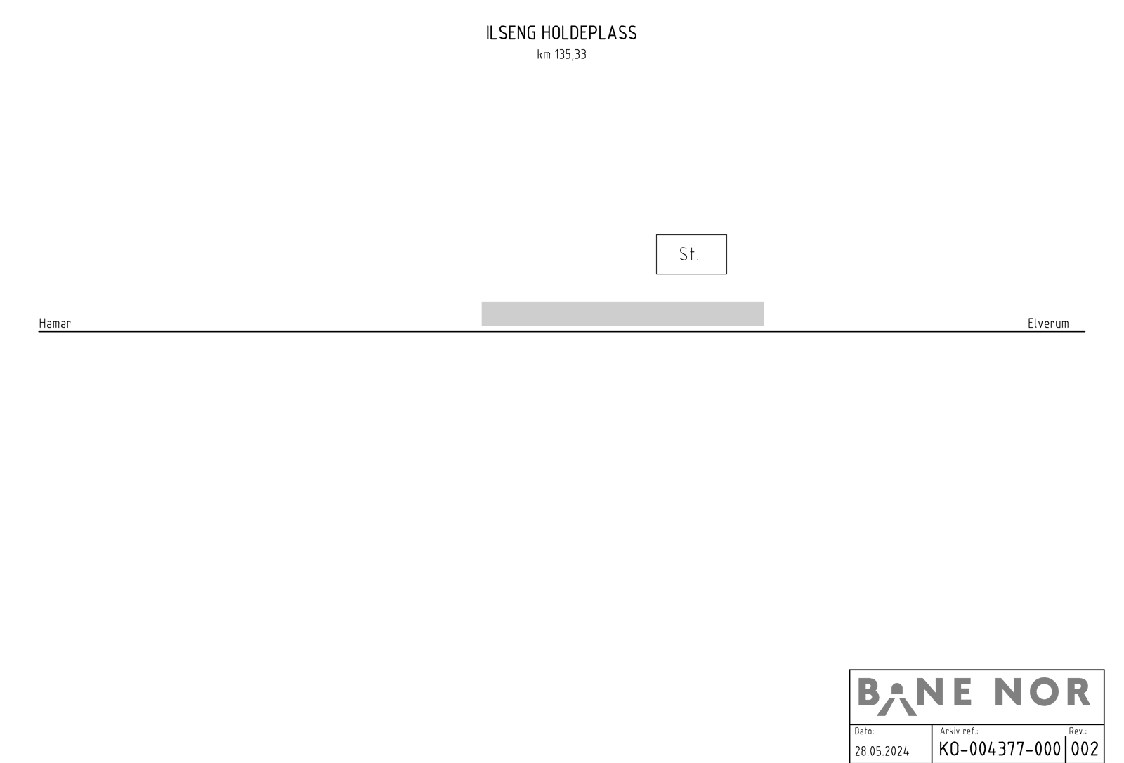 Sporplan for Ilseng stasjon