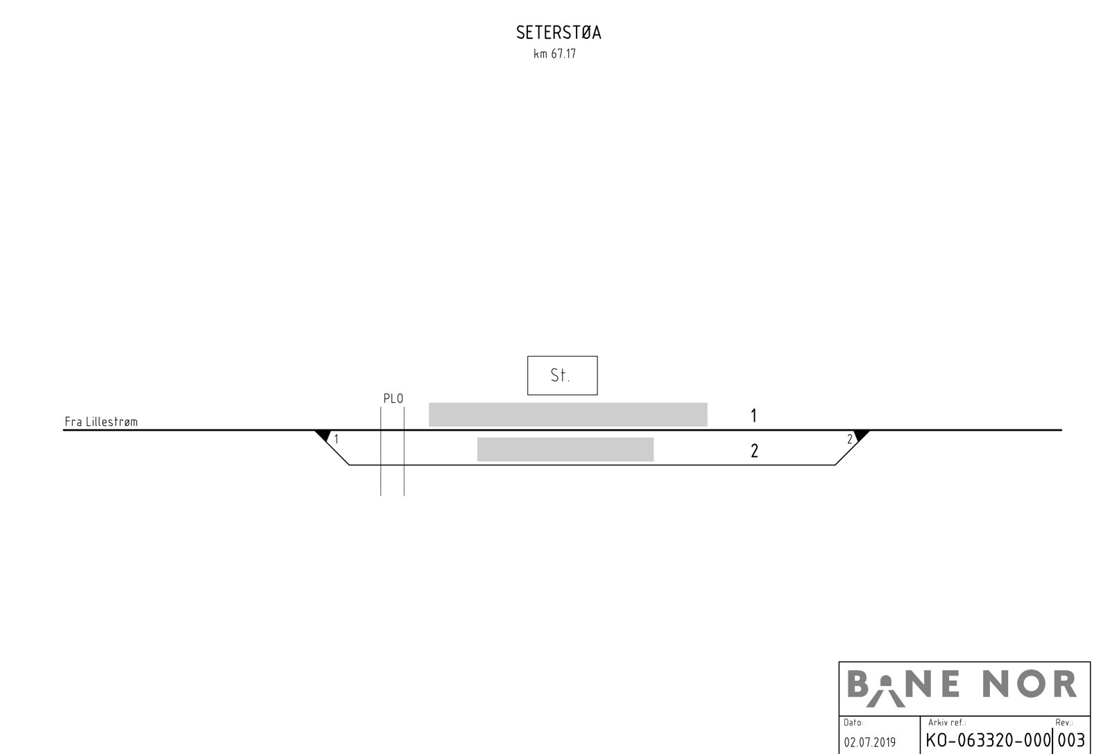 Sporplan Seterstøa stasjon
