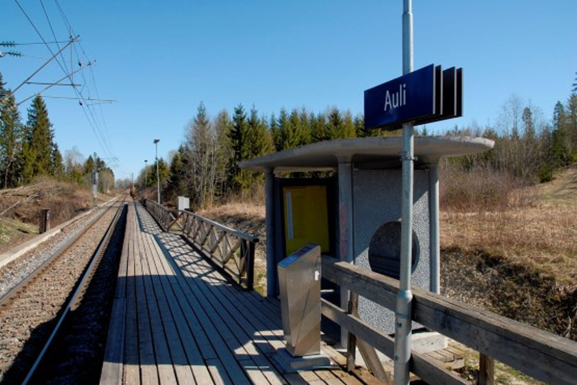 Eksteriørbilde av Auli holdeplass