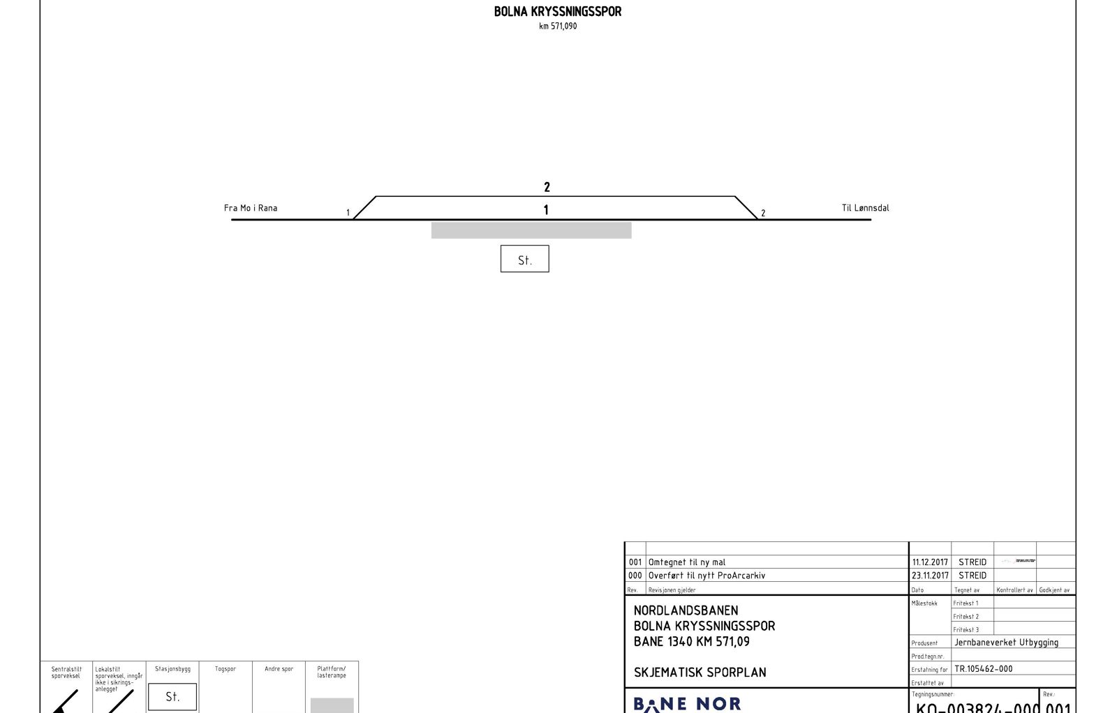 Track plan Bolna station