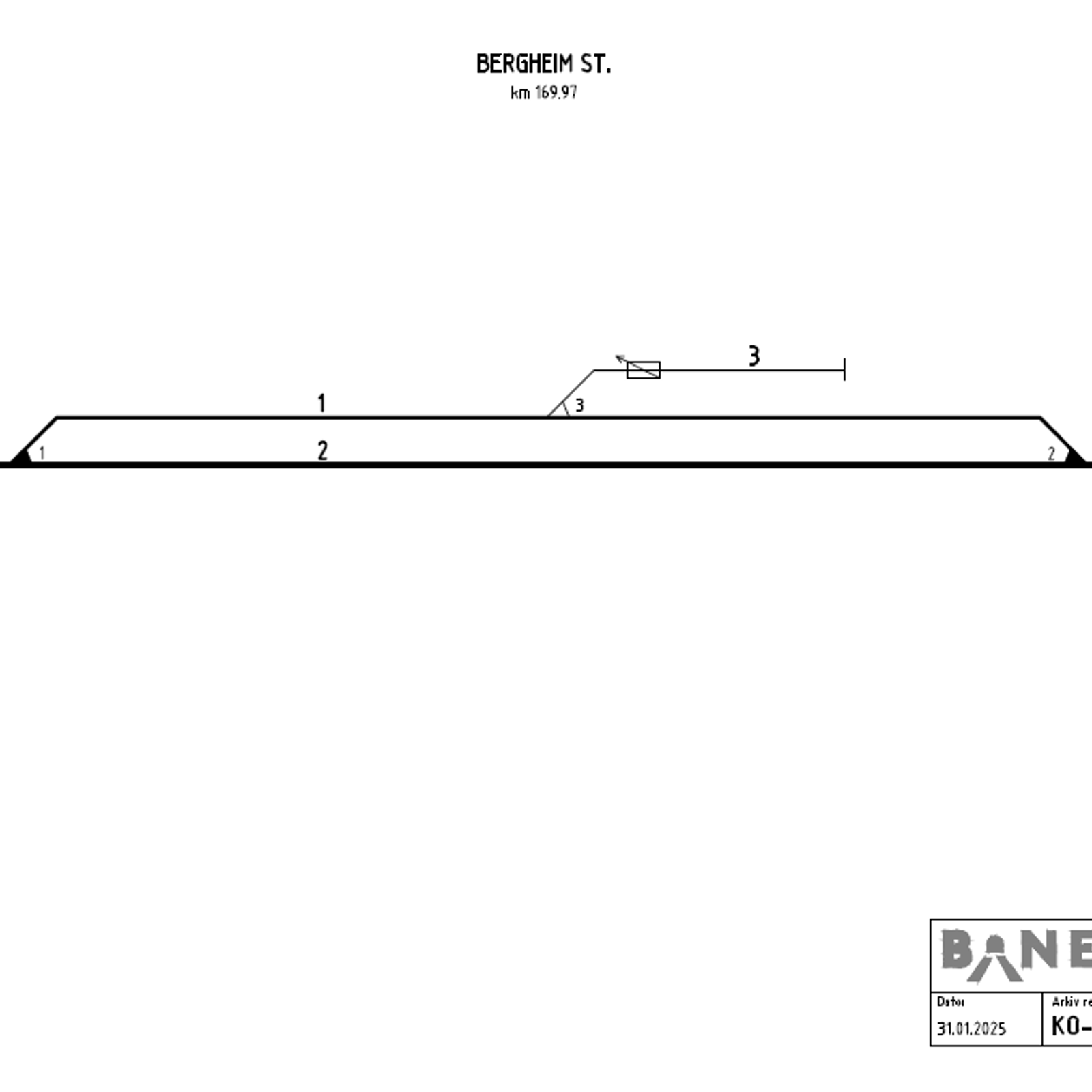 Track plan Bergheim station