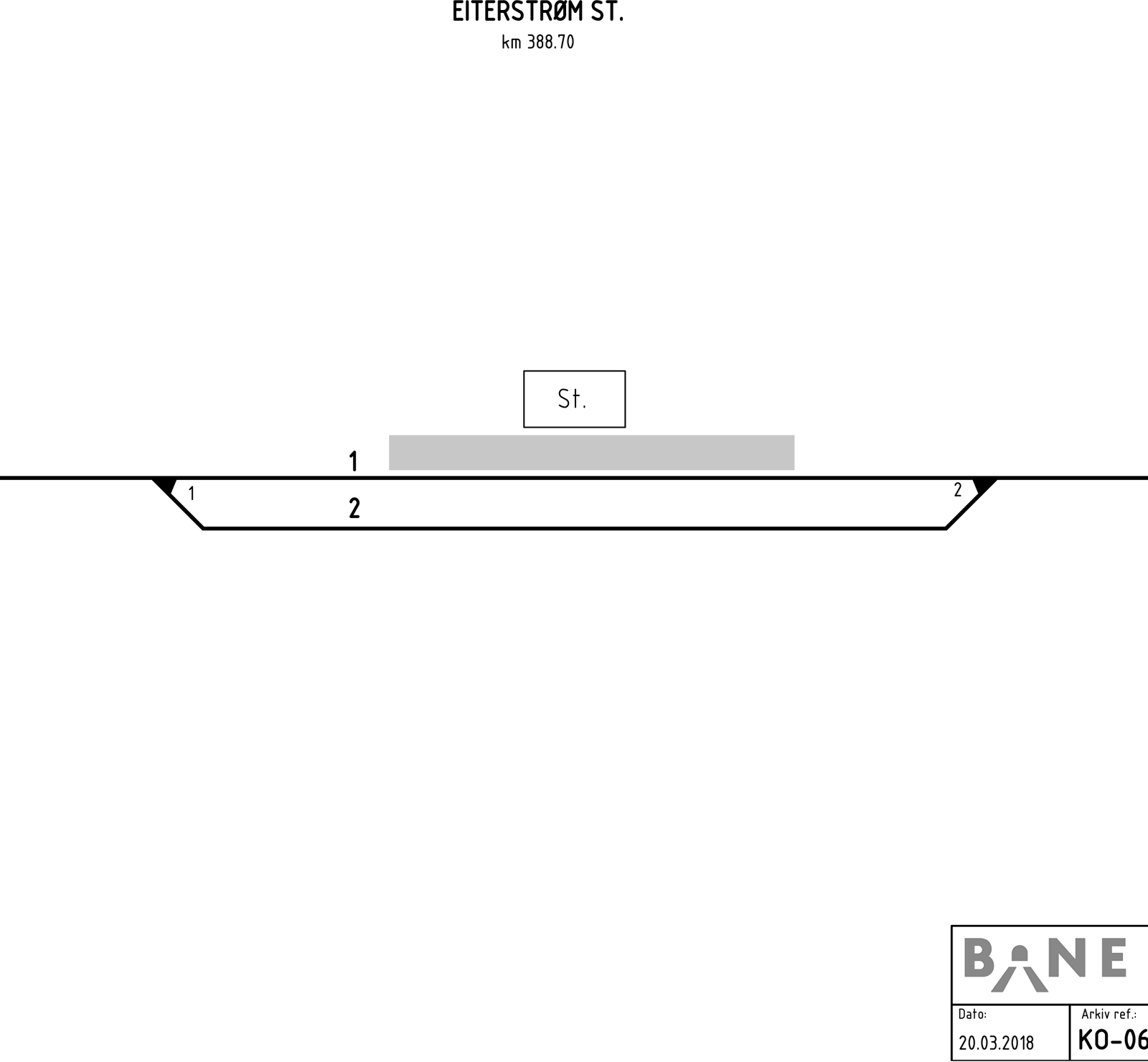 Track plan Eiterstraum station