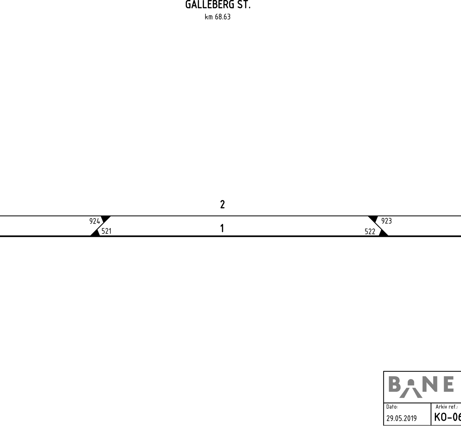 Track plan Galleberg station