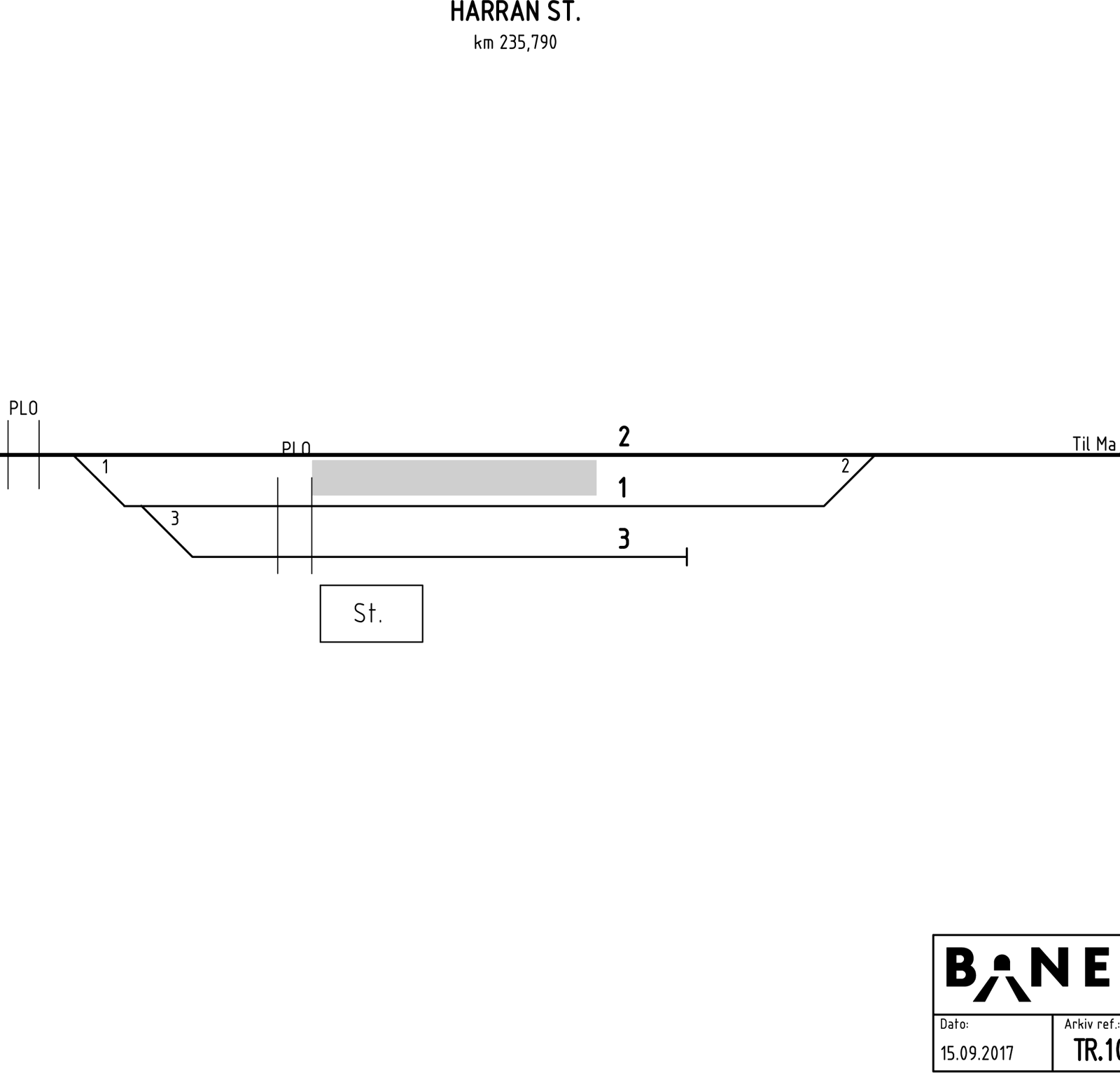 Track plan Harran station