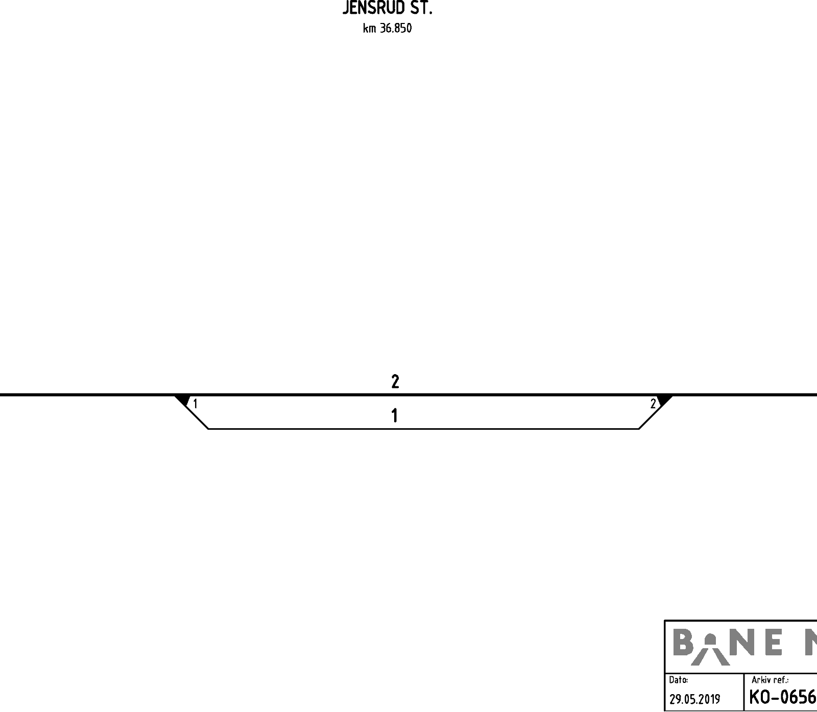 Track plan Jensrud station