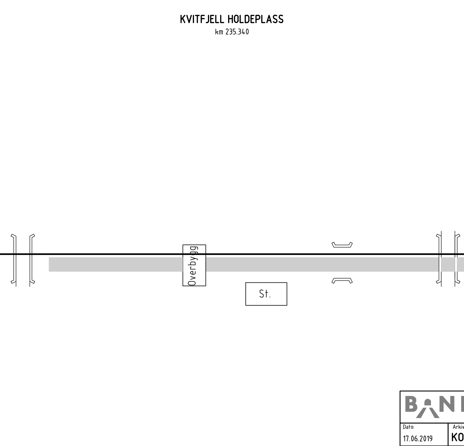 Sporplan for Kvitfjell stasjon