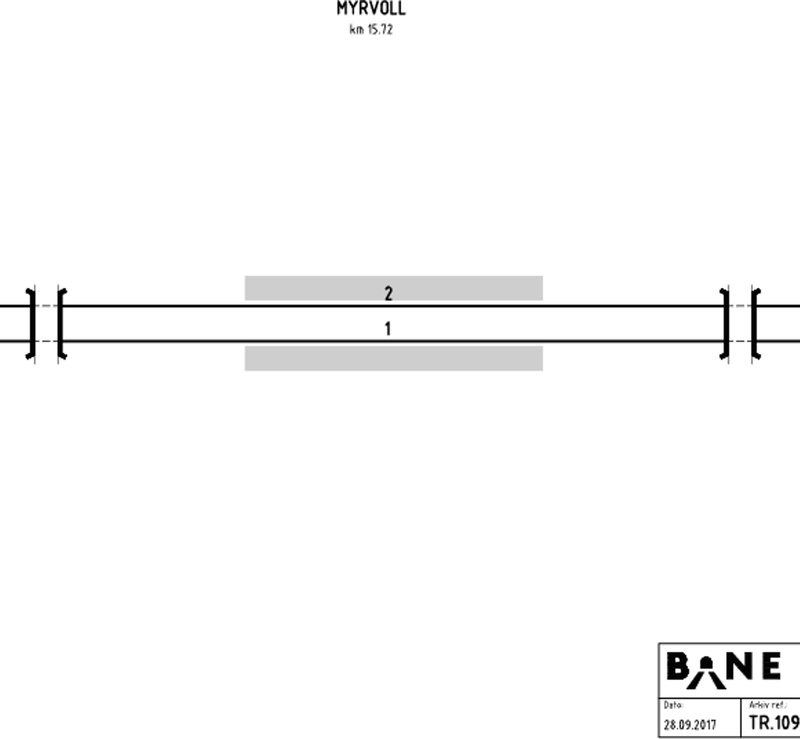 Track plan Myrvoll station