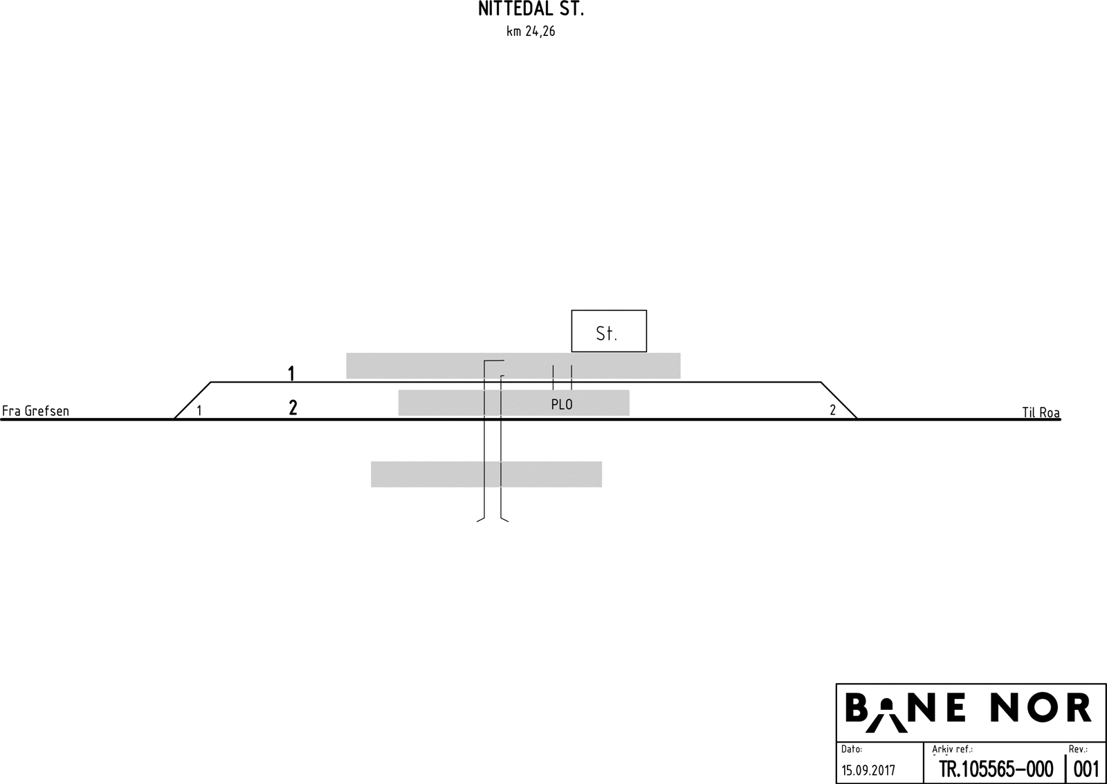Sporplan Nittedal stasjon