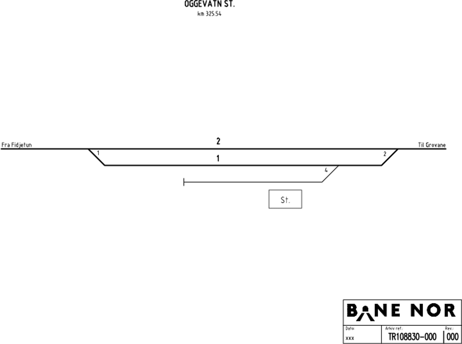 Sporplan Oggevatn stasjon