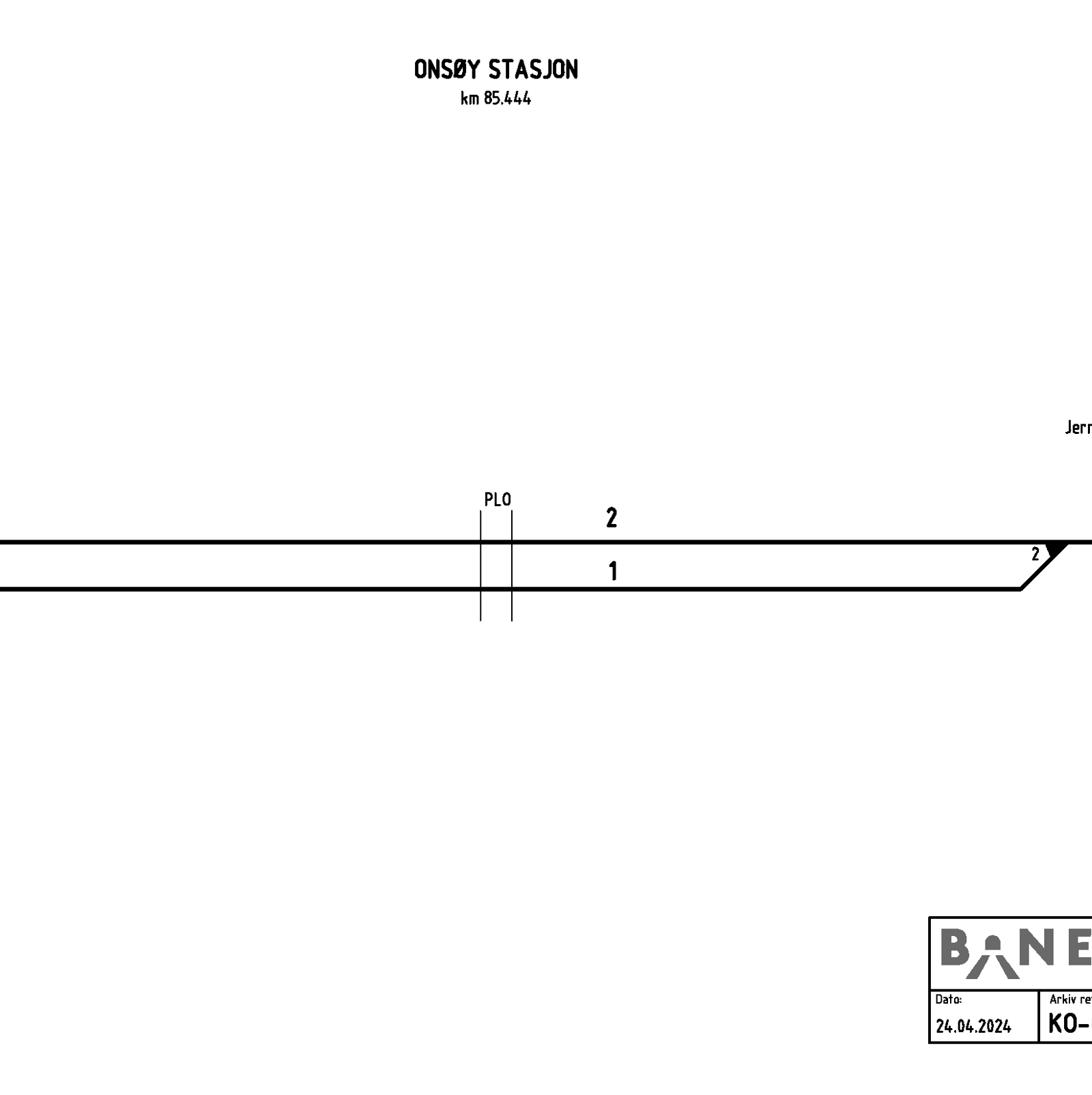 Track plan Onsøy station