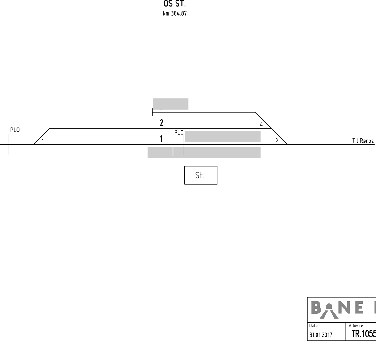 Track plan Os station