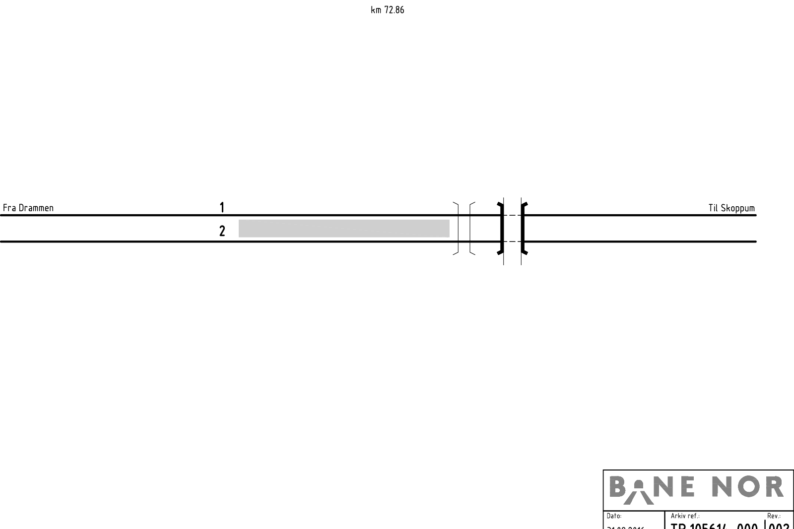 Track plan Sande station