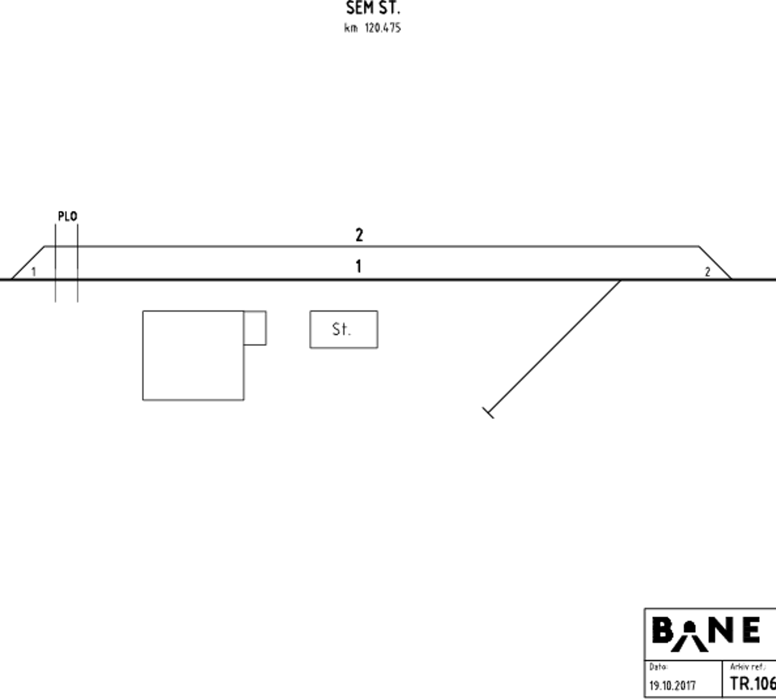 Track plan Sem station