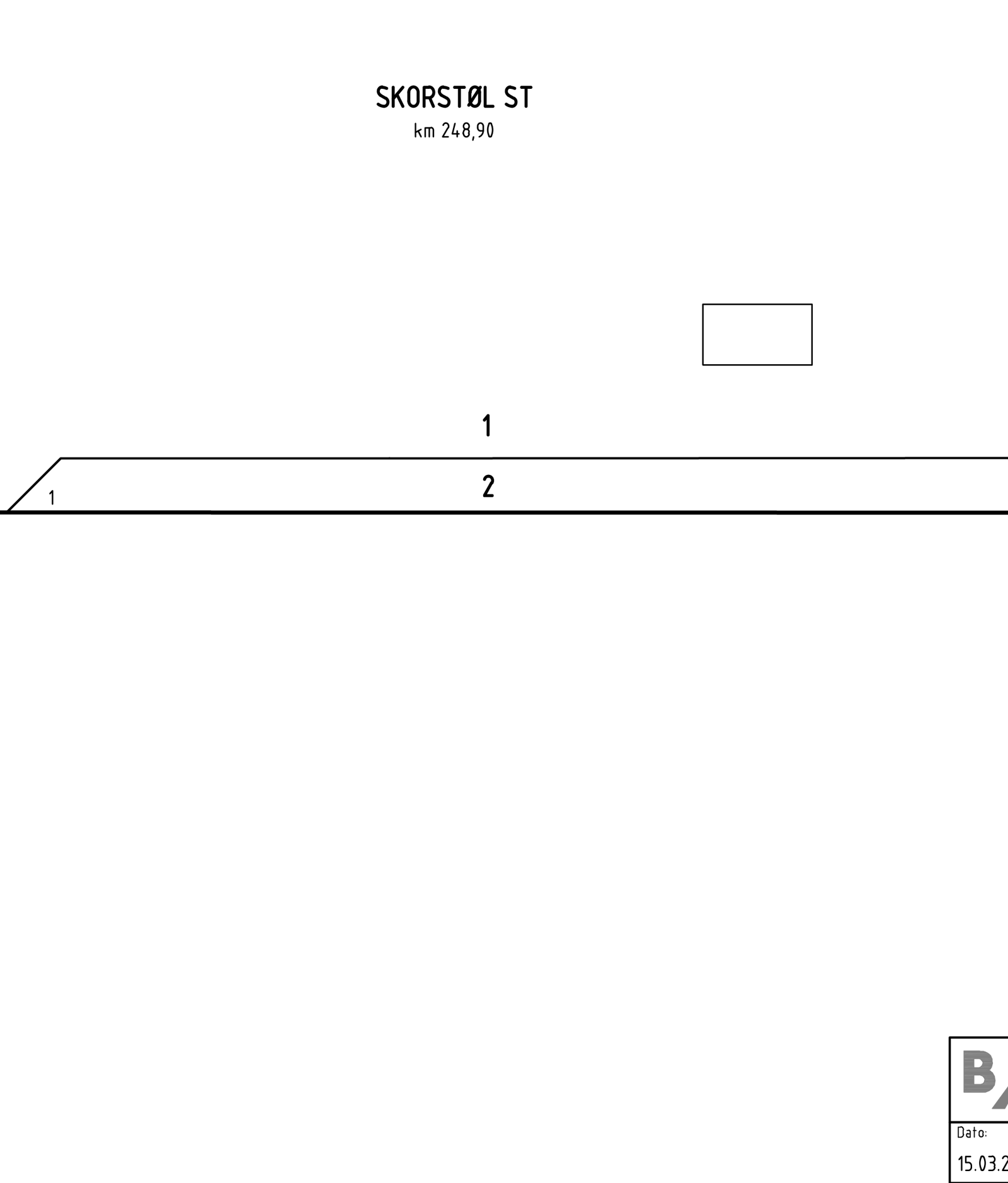 Track plan Skorstøl station