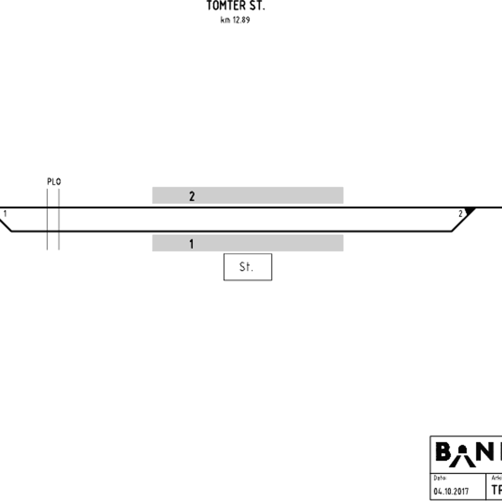 Track plan Tomter station