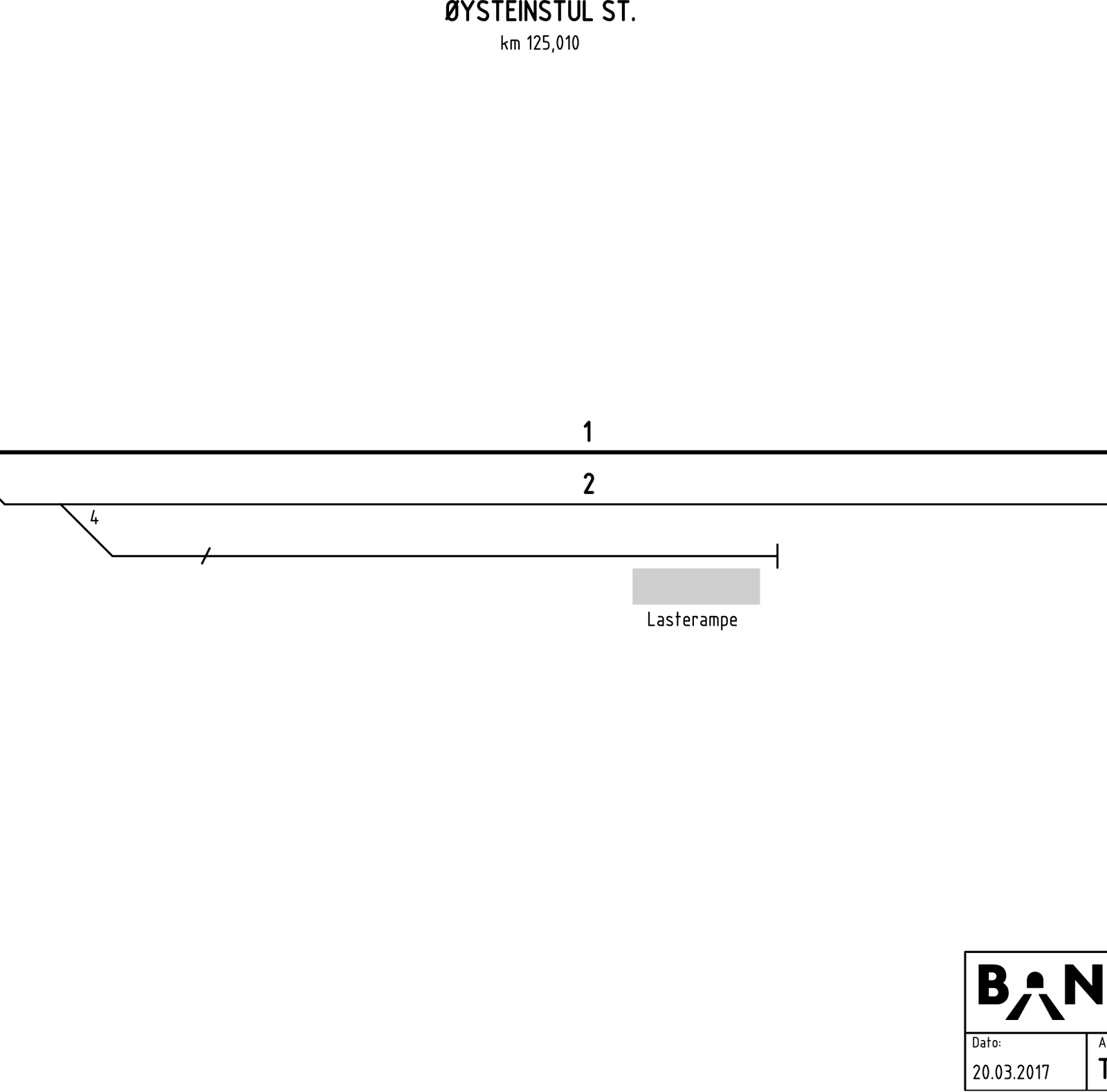 Track plan Øysteinstul station
